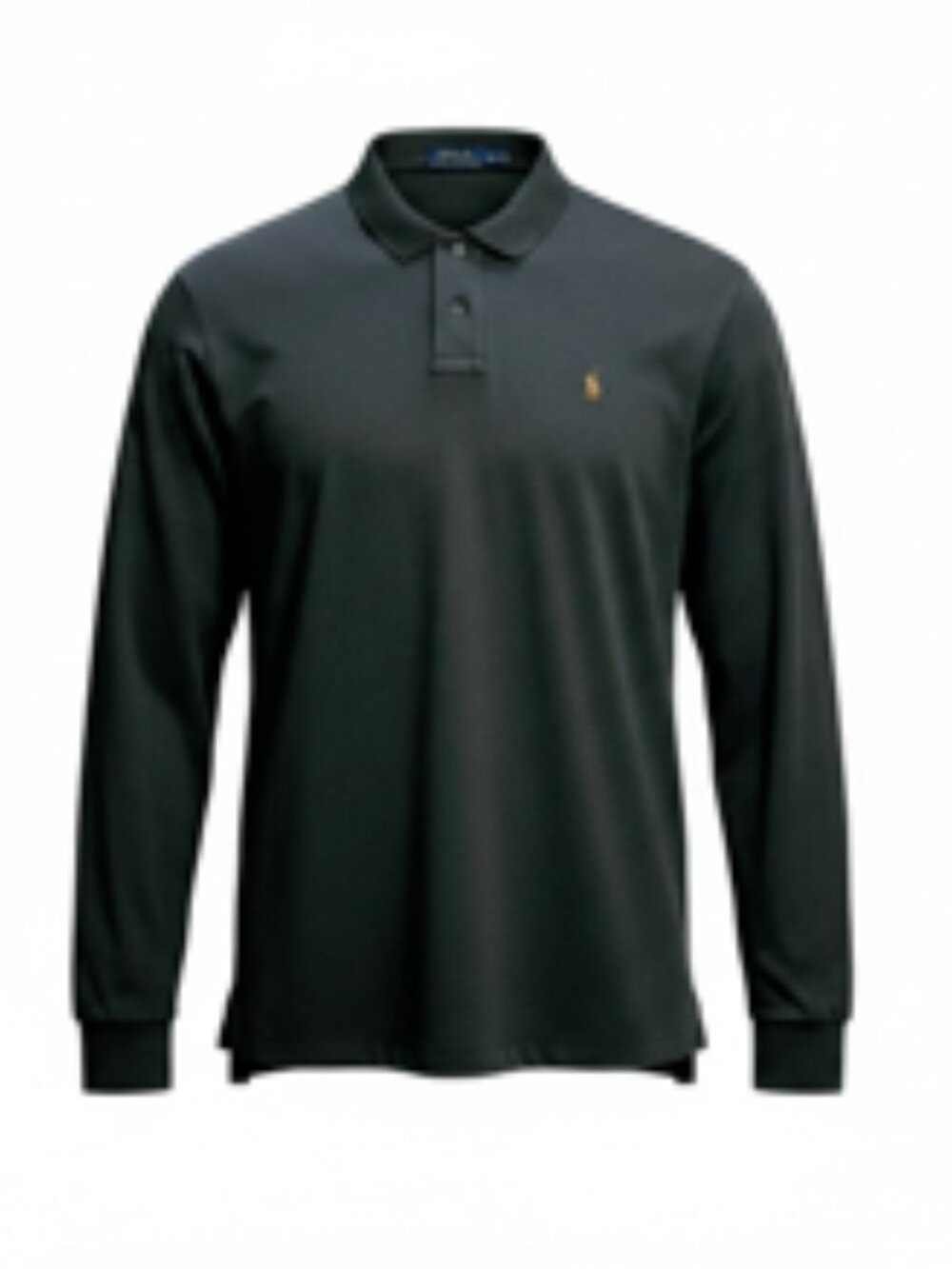 Men’s Ralph Lauren Polo Long Sleeve Soft Touch Knit Shirt Logo Dark Gray XXL NWT